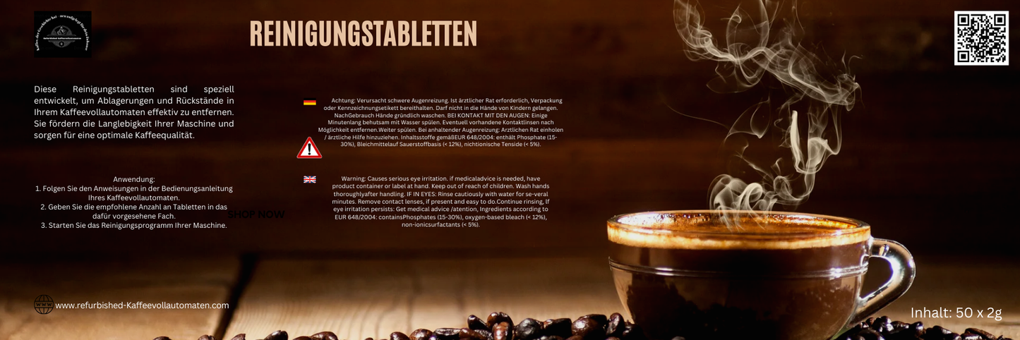 Reinigungstabletten für Kaffeevollautomaten