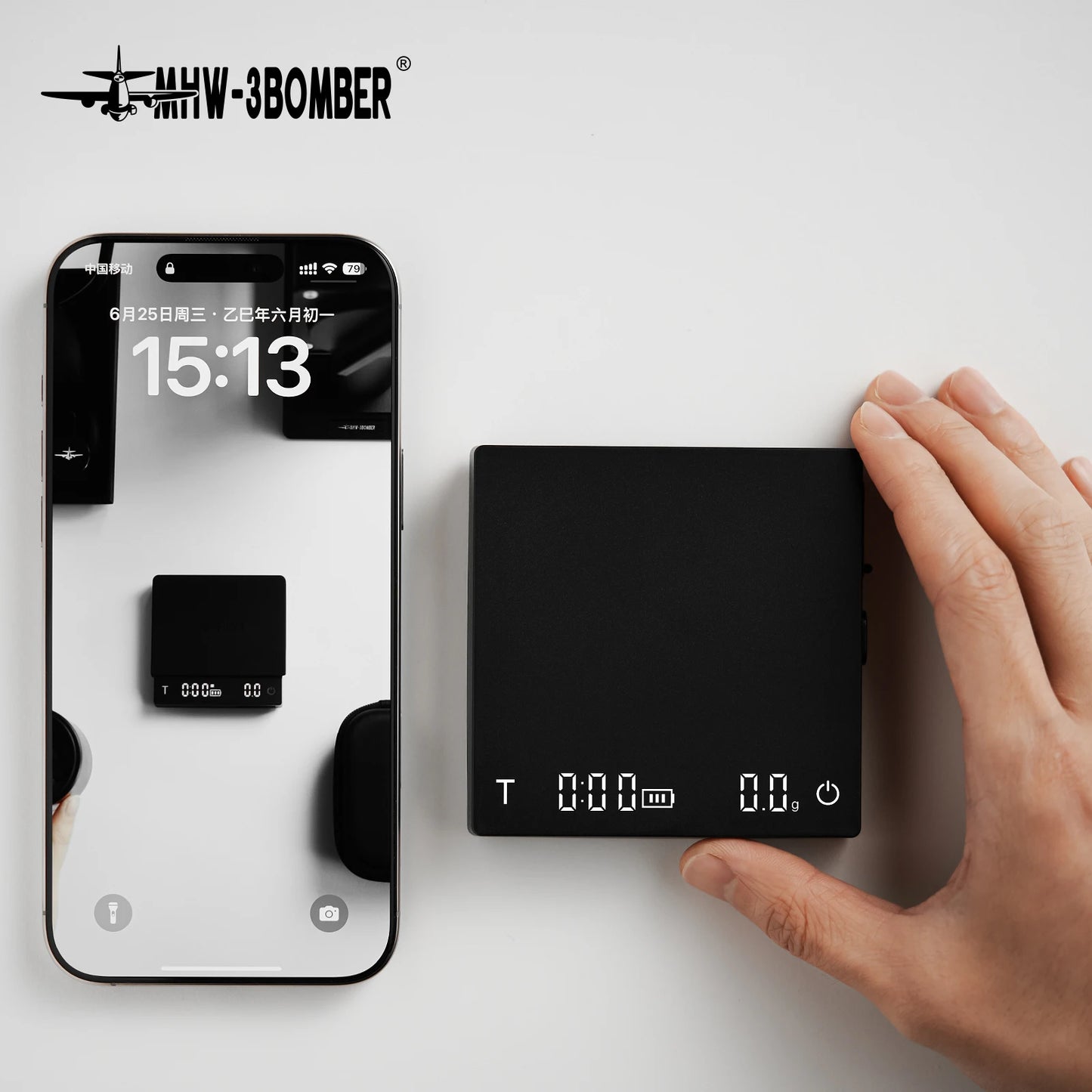 Cube Coffee Scale 3.0 – Kompakte, leichte digitale Espresso- und Küchenwaage für Baristas